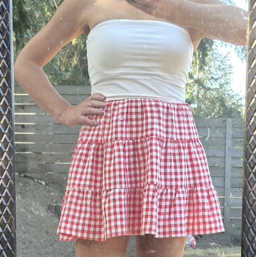 Red Gingham Dress